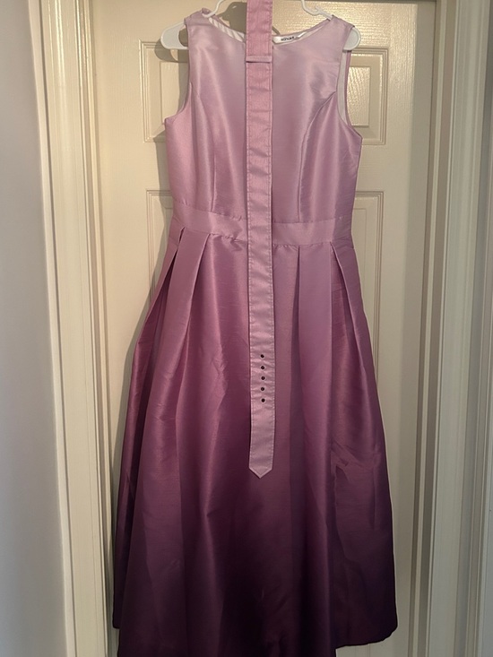 Eshakti Dresses & Skirts - eshakti Lilac Satin Sleeveless Midi Dress with Sash